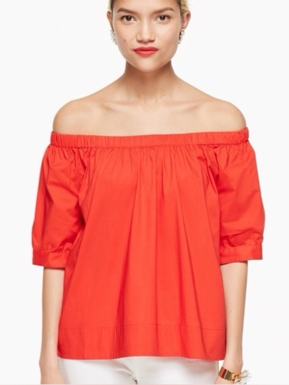 Kate Spade Poplin Off Shoulder the Top